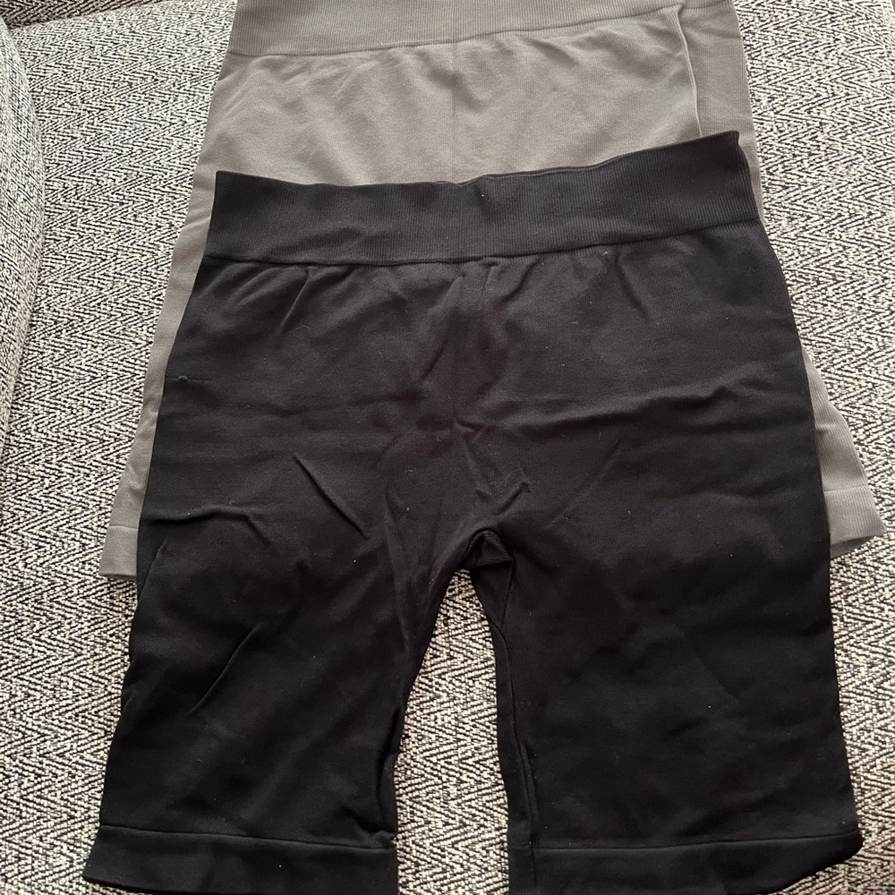 Size small black and gray Free People bike shorts